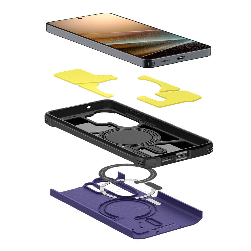 Funda MagSafe para Samsung Galaxy S26 Ultra S948, Spigen, Tough Armor, Morado ACS11209