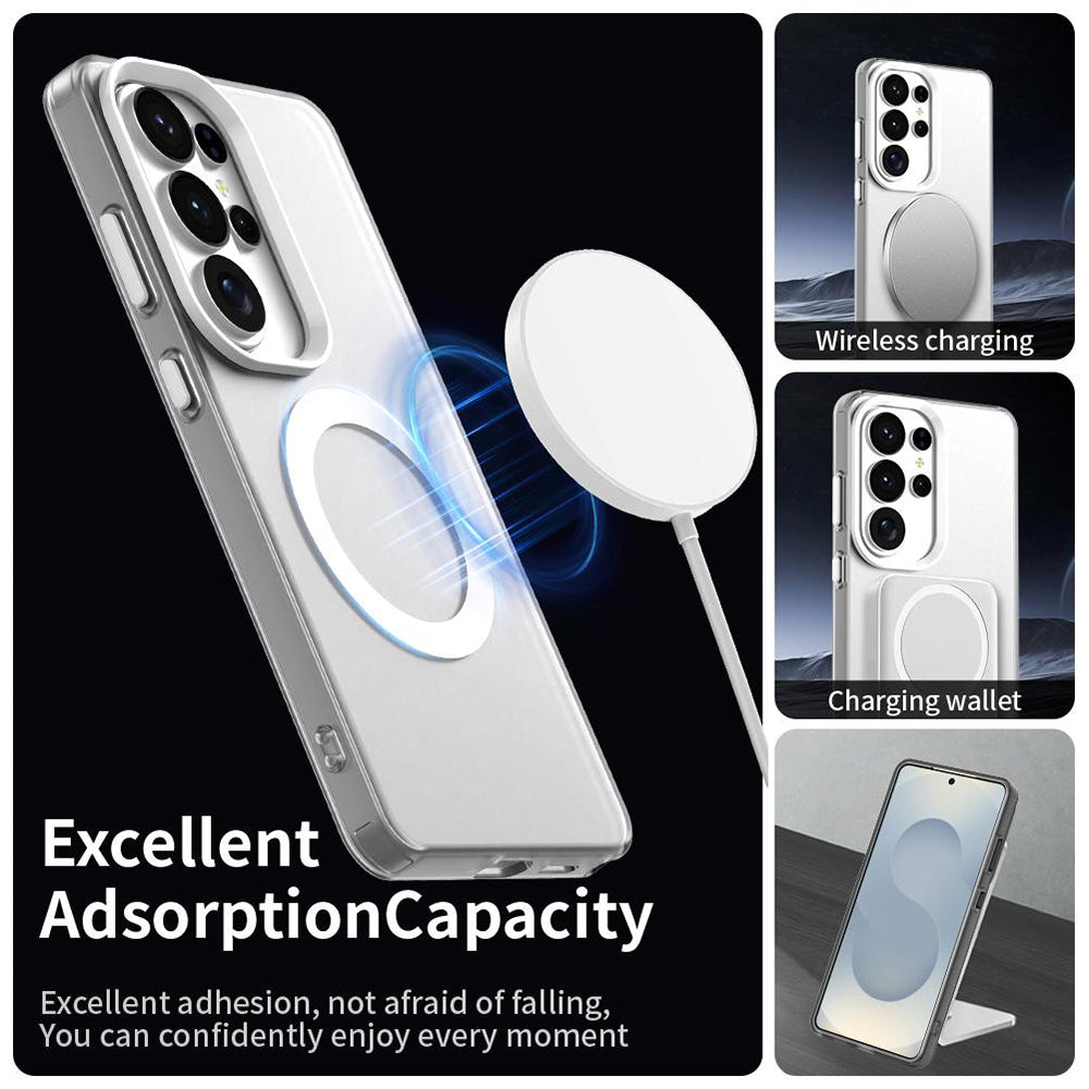 Funda MagSafe para Samsung Galaxy S26 Ultra S948, Techsuit, CandyCase, Blanca