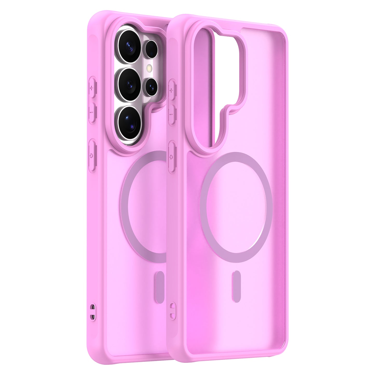Funda MagSafe para Samsung Galaxy S26 Ultra S948, Techsuit, HaloFrost II, Rosa