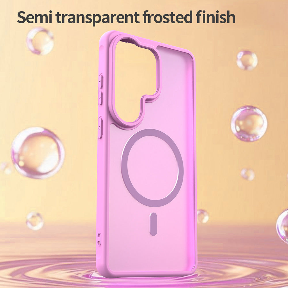 Funda MagSafe para Samsung Galaxy S26 Ultra S948, Techsuit, HaloFrost II, Rosa