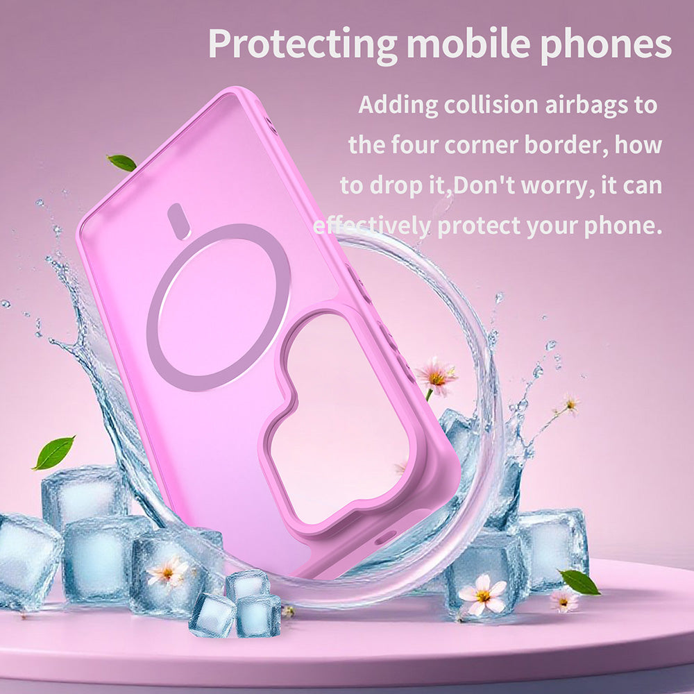 Funda MagSafe para Samsung Galaxy S26 Ultra S948, Techsuit, HaloFrost II, Rosa