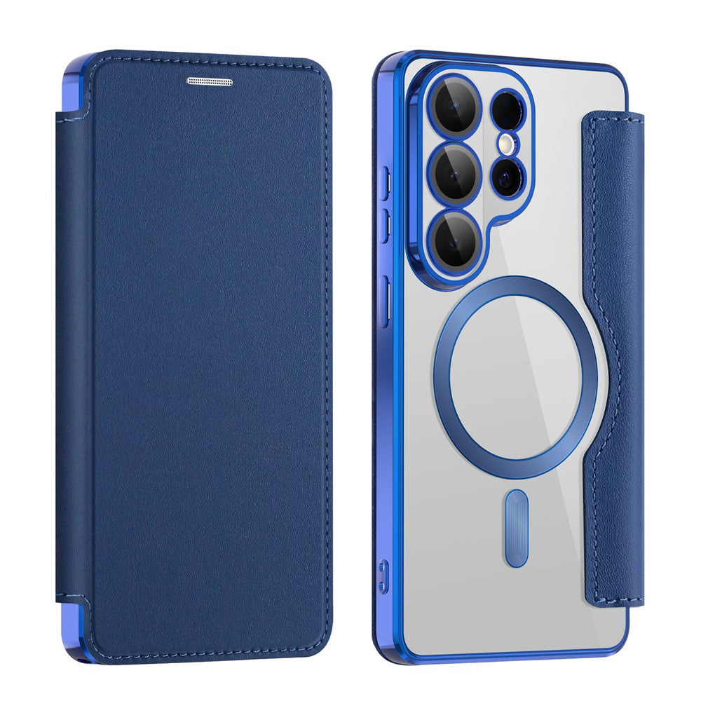 Funda MagSafe para Samsung Galaxy S26 Ultra S948, Techsuit, SmartMag Book, Azul