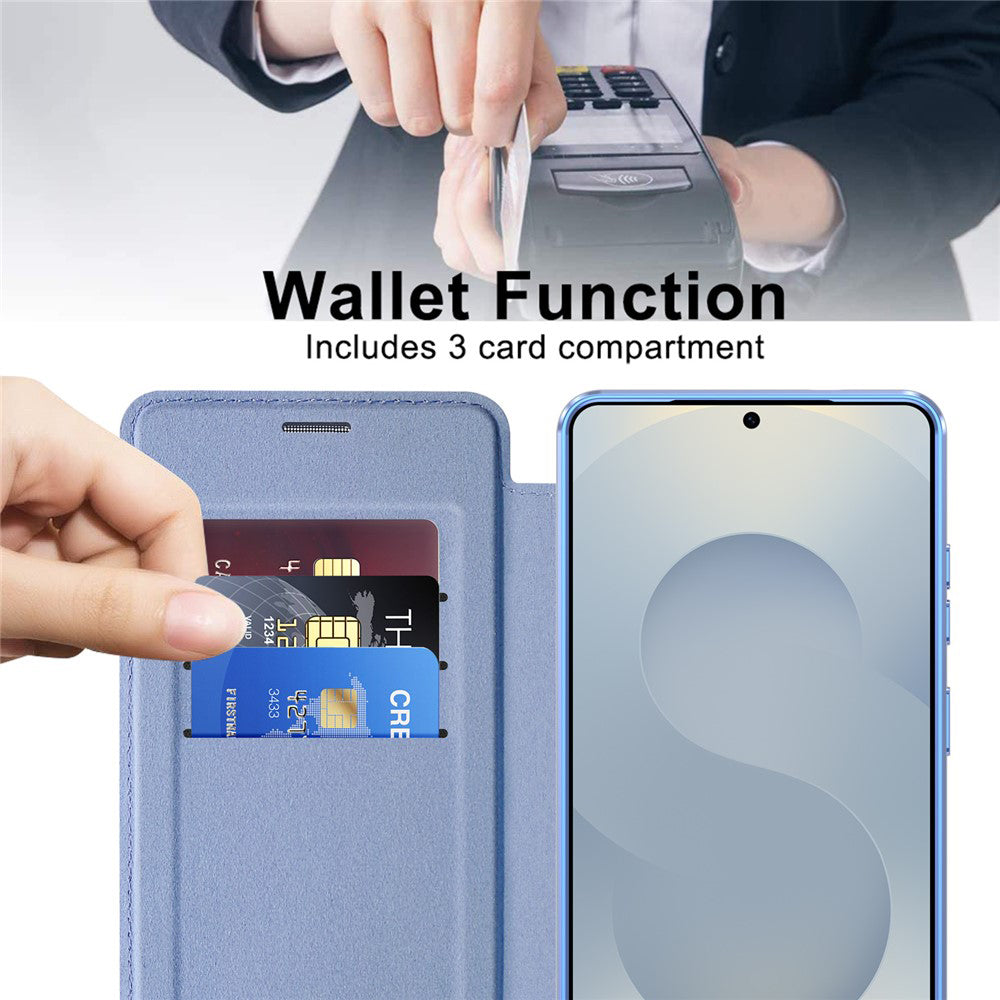 Funda MagSafe para Samsung Galaxy S26 Ultra S948, Techsuit, SmartMag Book, Azul