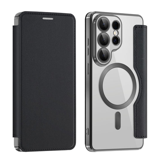 Funda MagSafe para Samsung Galaxy S26 Ultra, Techsuit, SmartMag Book, Negra