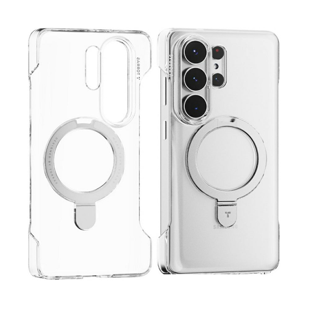 Funda MagSafe para Samsung Galaxy S26 Ultra S948, Torras, Ostand Slim, Transparente