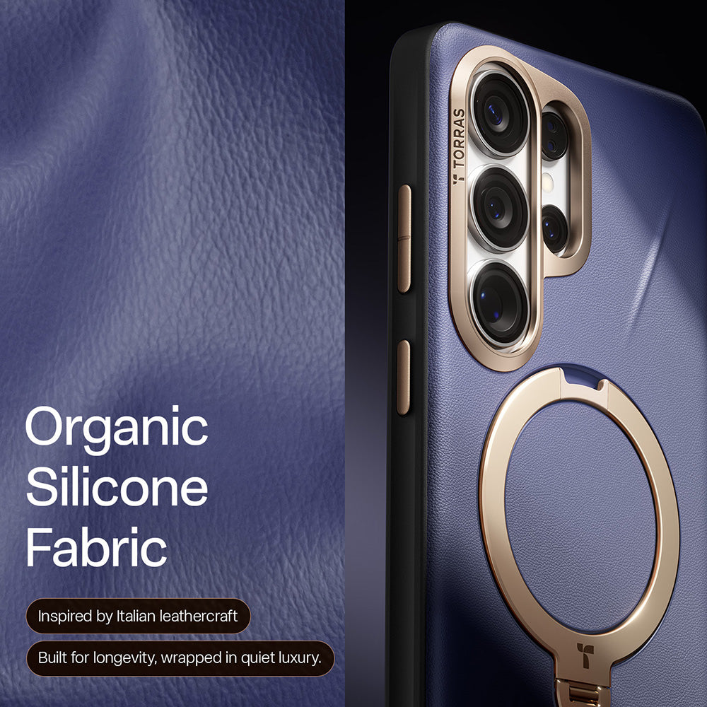 Funda MagSafe para Samsung Galaxy S26 Ultra S948, Torras, QPRO Leather, Morado