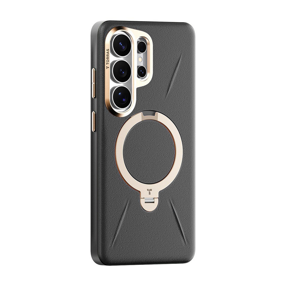 MagSafe Case for Samsung Galaxy S26 Ultra, Torras, QPRO Leather, Black