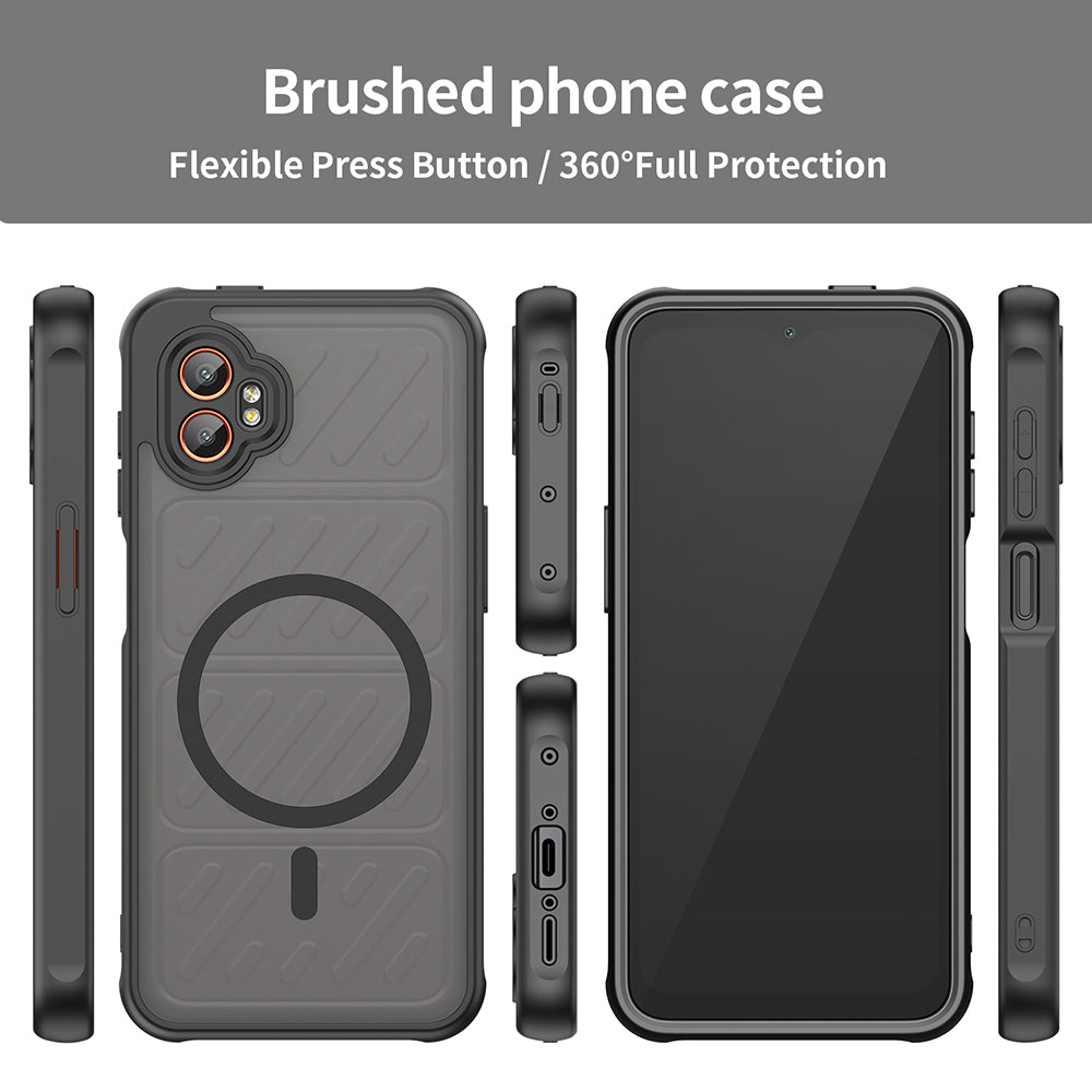 Funda MagSafe para Samsung Galaxy XCover7 Pro, Techsuit, HaloFrost II, Negra