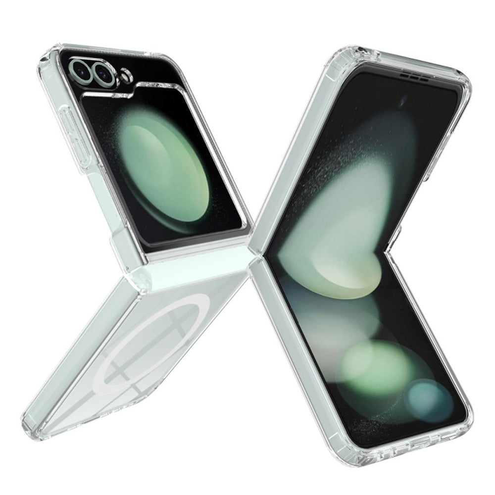 Funda MagSafe para Samsung Galaxy Z Flip7 FE F761 / Z Flip6 F741, Techsuit, Pro, Transparente