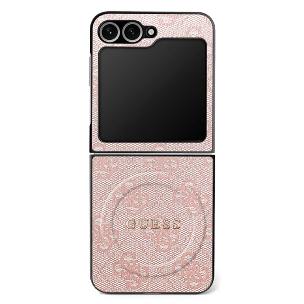 Funda MagSafe para Samsung Galaxy Z Flip7 F766, Guess, Colección 4G, Rosa