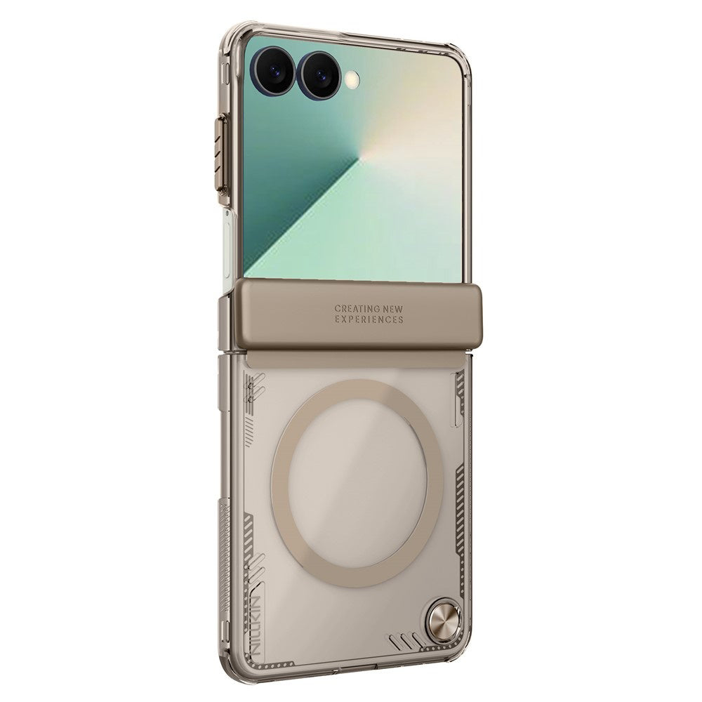 Funda MagSafe para Samsung Galaxy Z Flip7 F766, Nillkin, Iceblade, Marrón