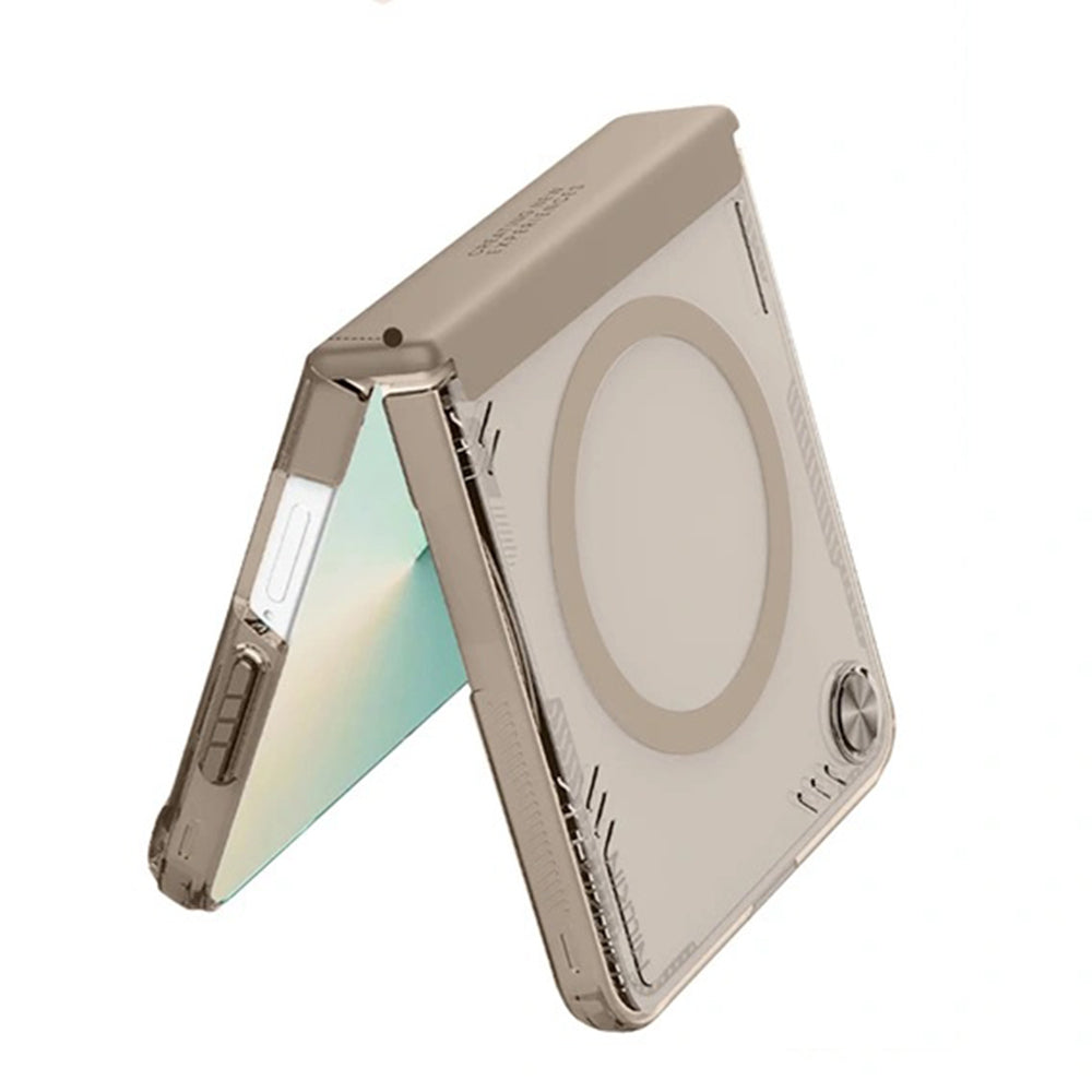 Funda MagSafe para Samsung Galaxy Z Flip7 F766, Nillkin, Iceblade, Marrón