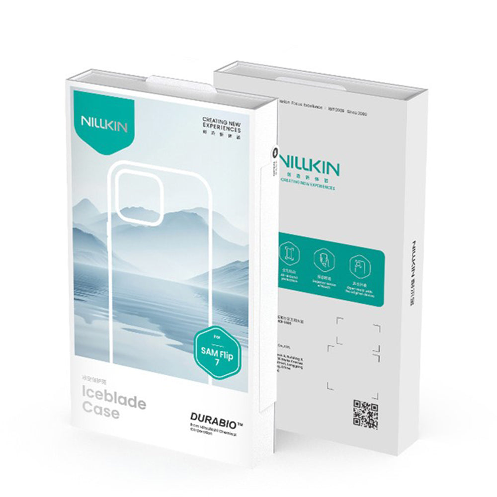 Funda MagSafe para Samsung Galaxy Z Flip7 F766, Nillkin, Iceblade, Marrón