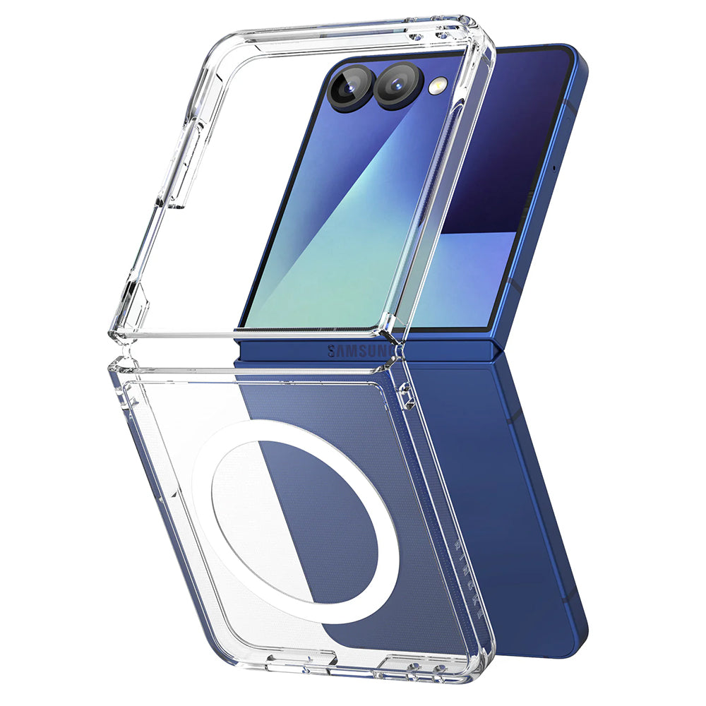 Funda MagSafe para Samsung Galaxy Z Flip7 F766, Ringke, Fusion, Transparente