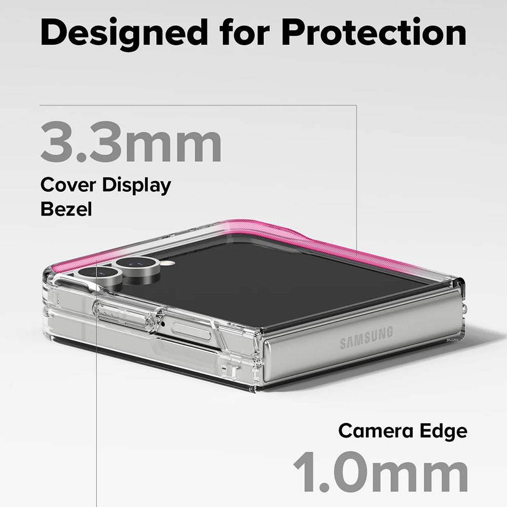 Funda MagSafe para Samsung Galaxy Z Flip7 F766, Ringke, Fusion, Transparente