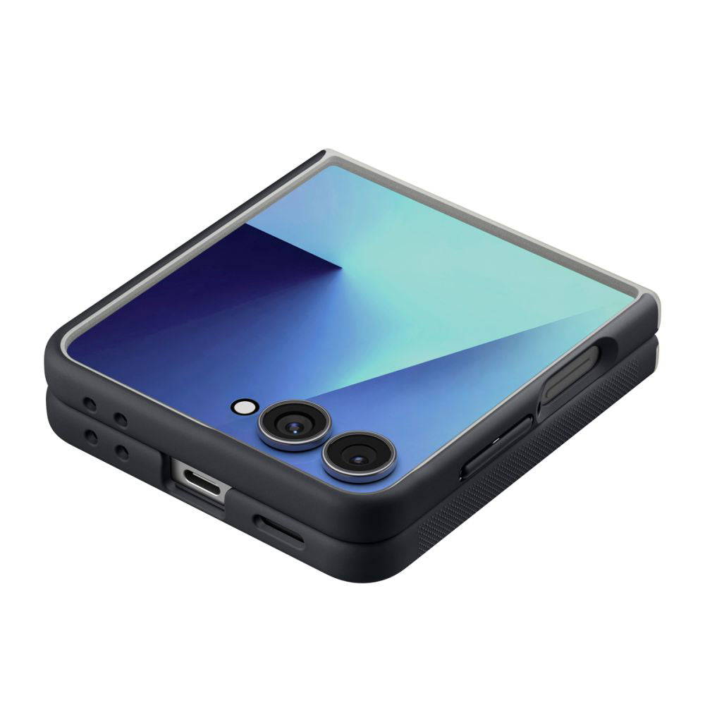 Funda MagSafe para Samsung Galaxy Z Flip7 F766, Spigen, Caseology Nano Pop, Negra ACS11158
