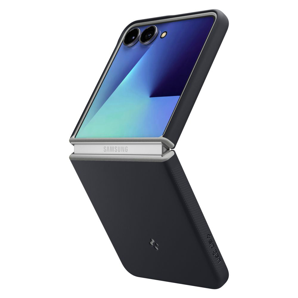 Funda MagSafe para Samsung Galaxy Z Flip7 F766, Spigen, Caseology Nano Pop, Negra ACS11158