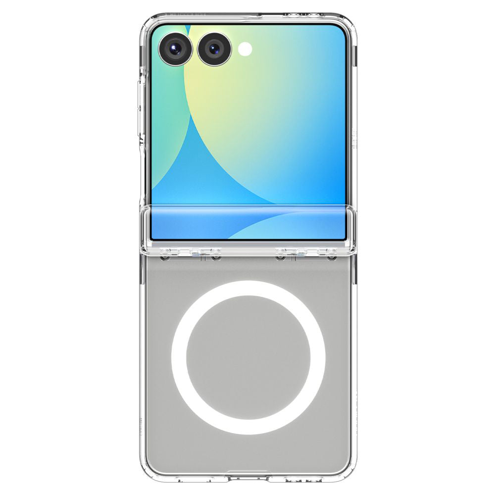 Funda MagSafe para Samsung Galaxy Z Flip7 F766, Spigen, Ultra Hybrid Pro, Transparente ACS09559