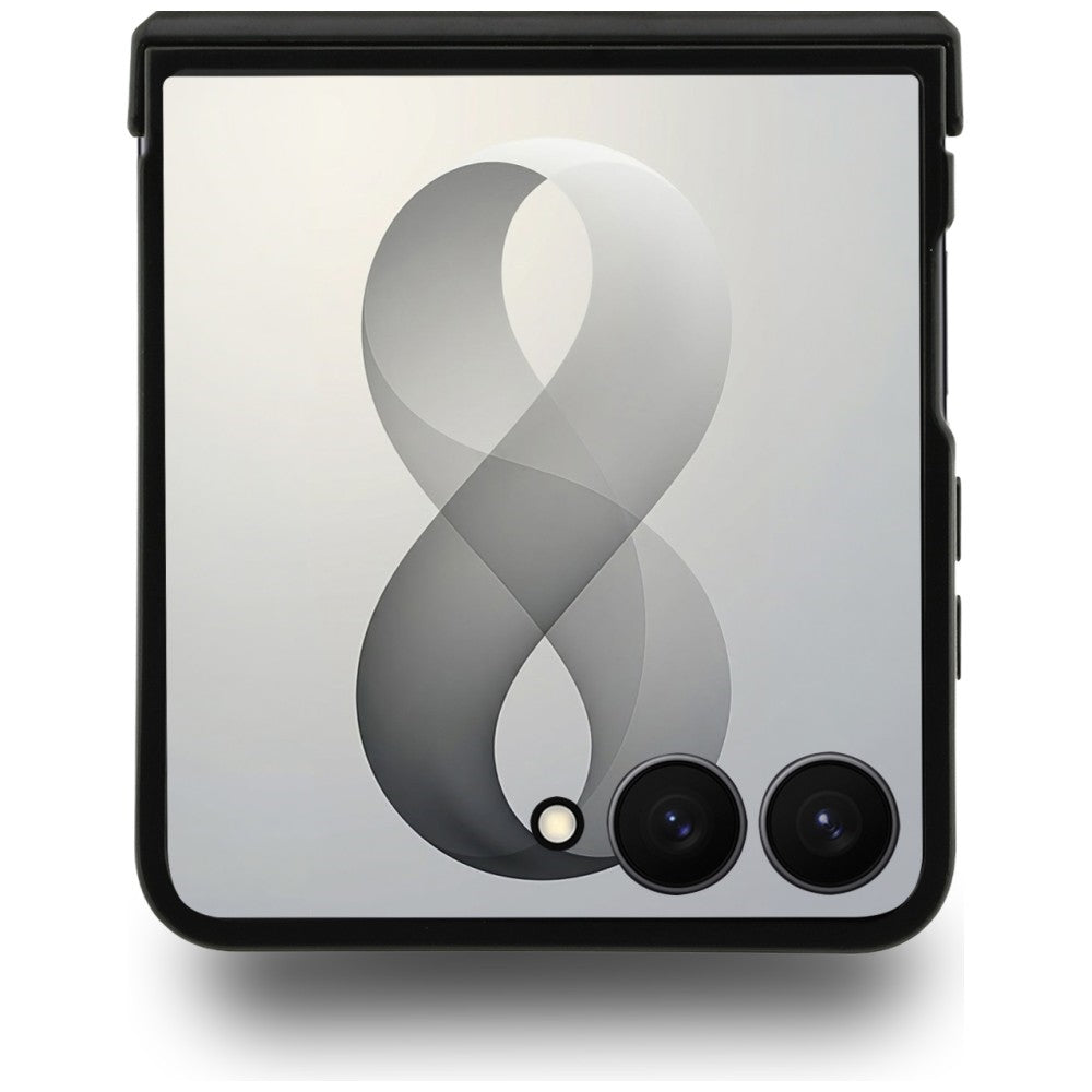 Funda MagSafe para Samsung Galaxy Z Flip8 F776, Guess, 4G Leather Classic, Marrón
