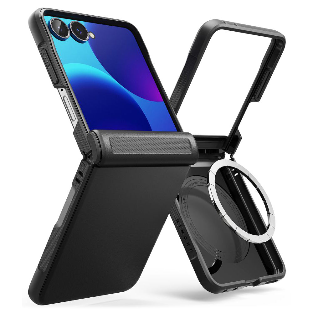 Funda MagSafe para Samsung Galaxy Z Flip8 F776, Ringke, Onyx Flap, Negra