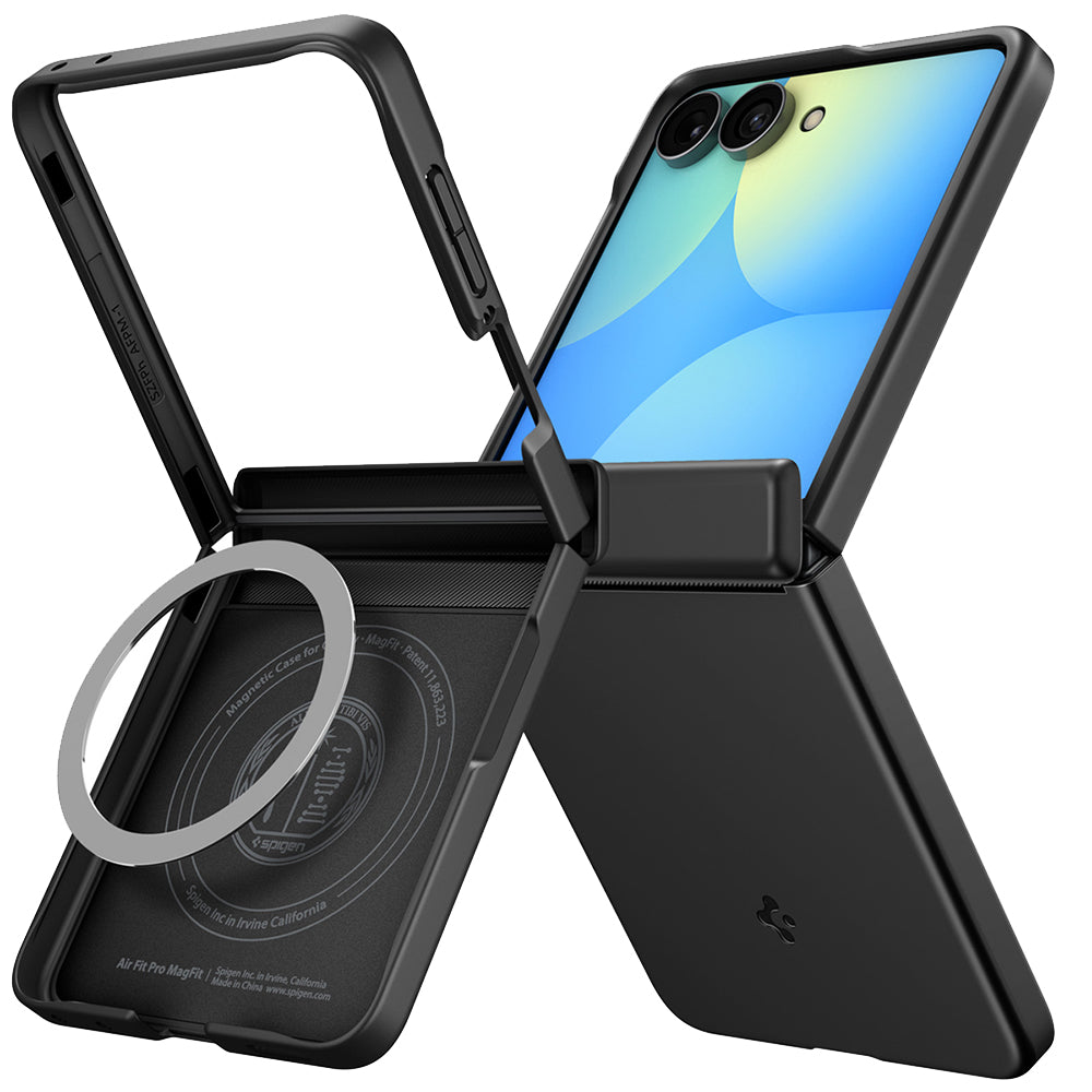 Funda MagSafe para Samsung Galaxy Z Flip8 F776, Spigen, Air Fit Pro, Negra ACS11511