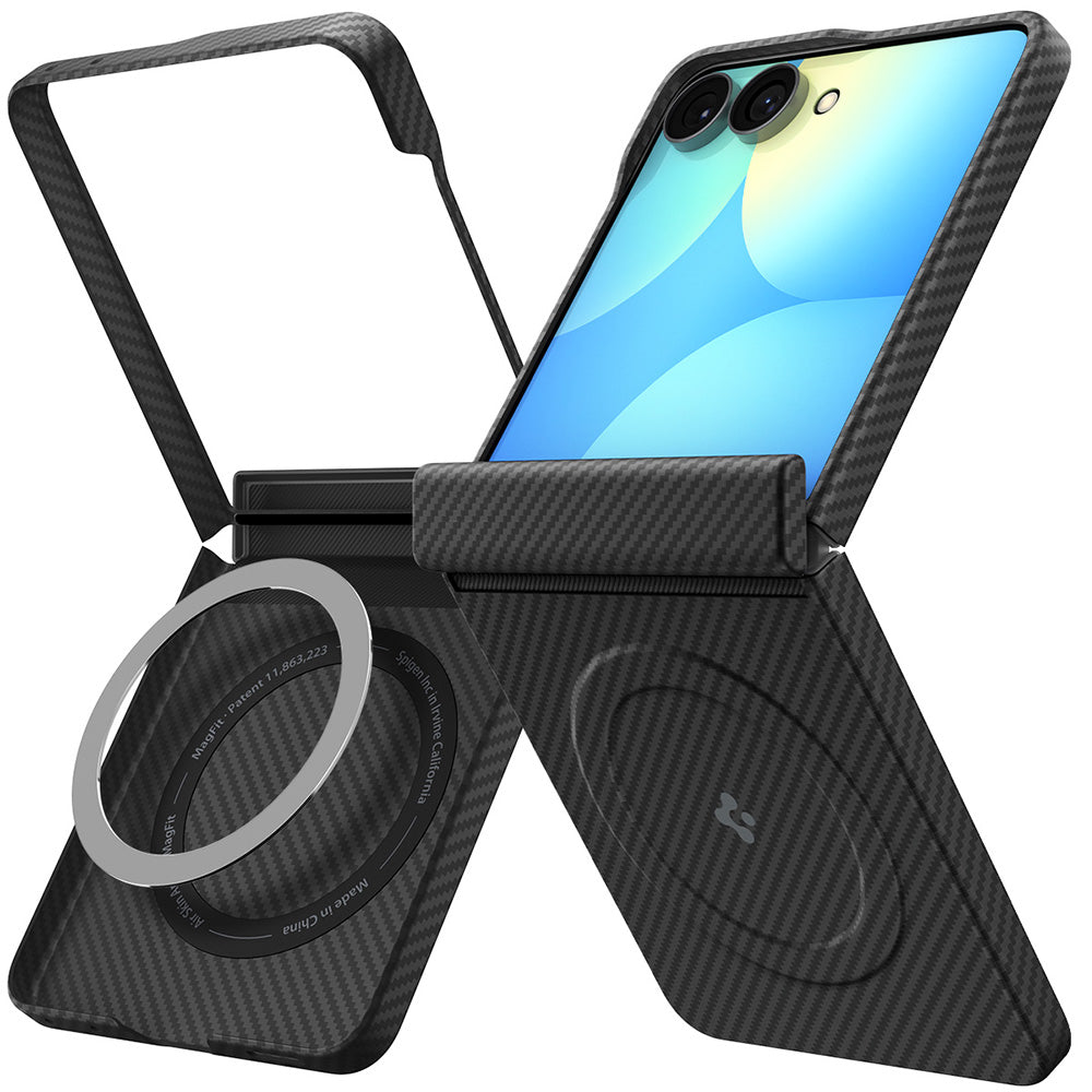Funda MagSafe para Samsung Galaxy Z Flip8 F776, Spigen, Air Skin, Negra ACS11513
