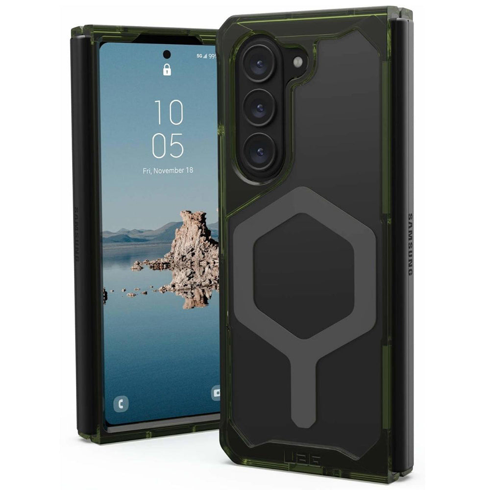 Funda MagSafe para Samsung Galaxy Z Fold5 F946, Urban Armor Gear, Plyo Pro, Verde Gris