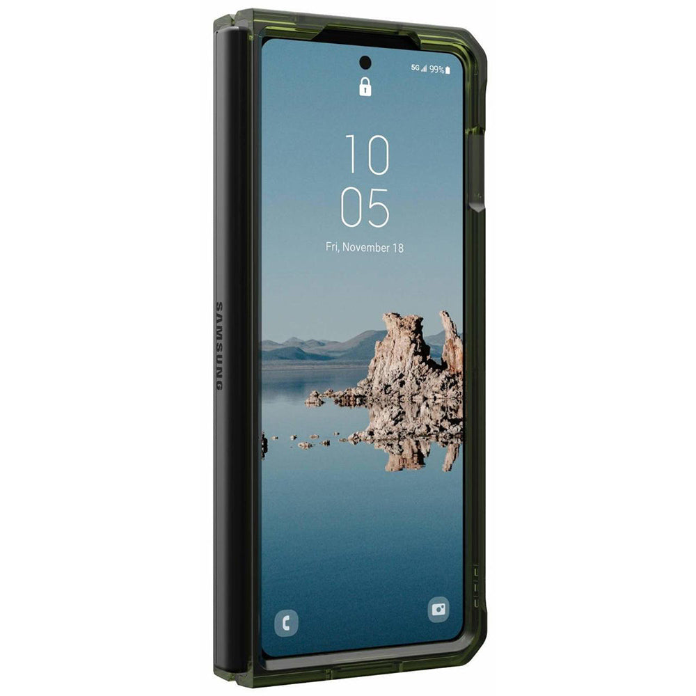 Funda MagSafe para Samsung Galaxy Z Fold5 F946, Urban Armor Gear, Plyo Pro, Verde Gris