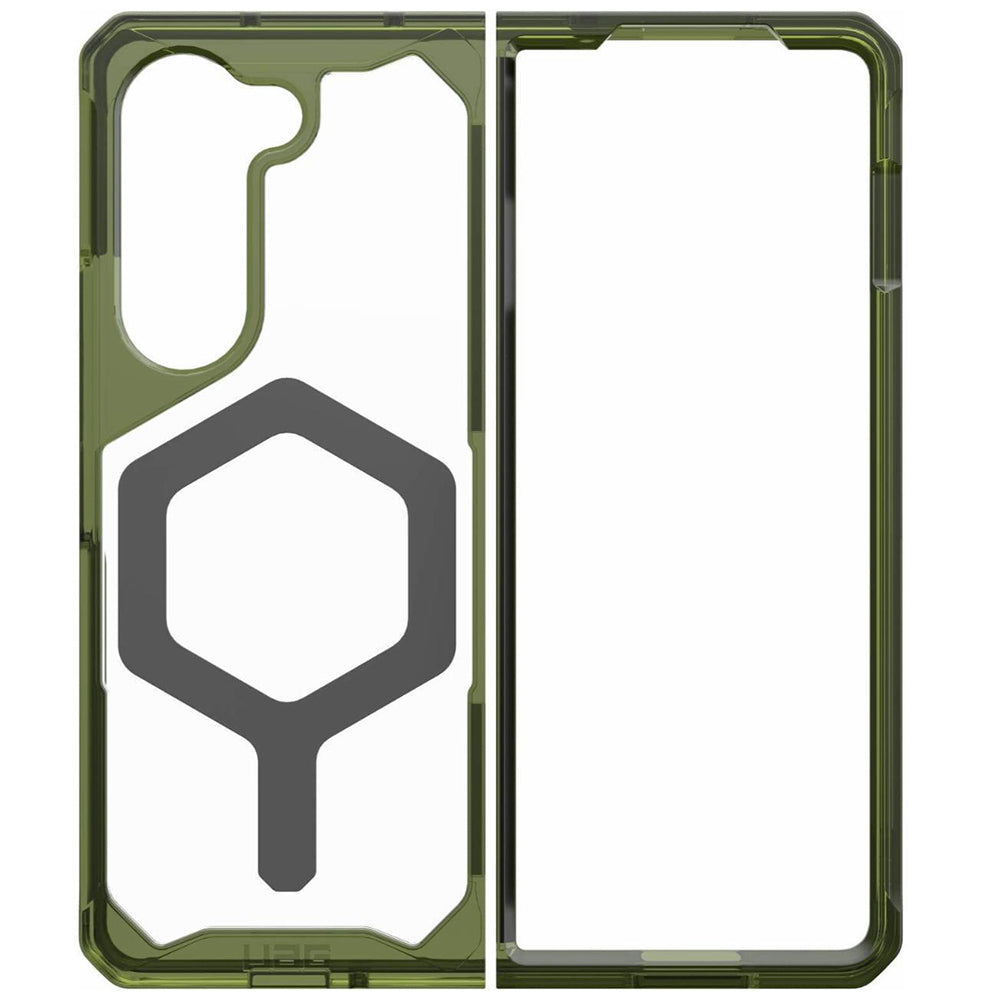 Funda MagSafe para Samsung Galaxy Z Fold5 F946, Urban Armor Gear, Plyo Pro, Verde Gris