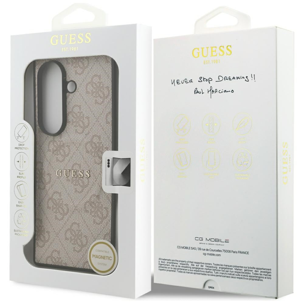 Funda MagSafe para Samsung Galaxy Z Fold7 F966, Guess, 4G Classic, Rosa