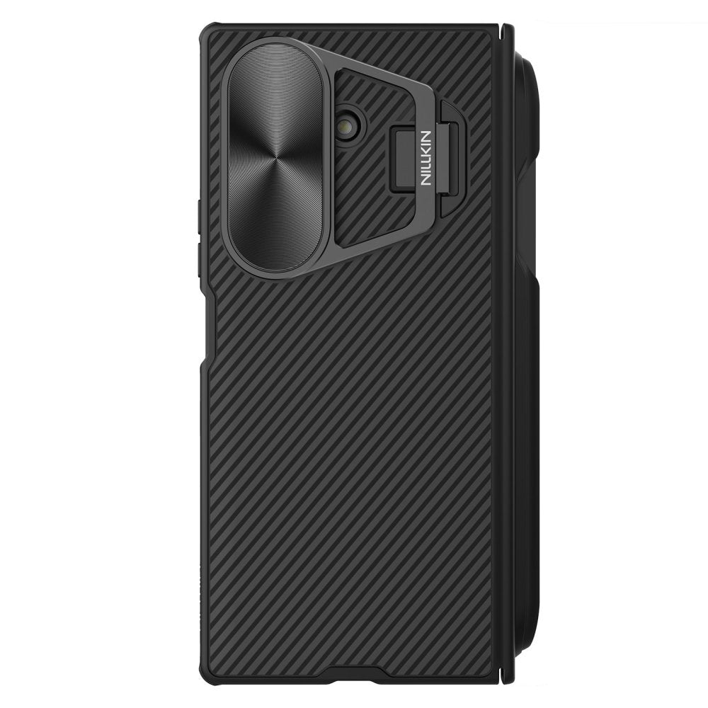 Funda MagSafe para Samsung Galaxy Z Fold7 F966, Nillkin, CamShield Prop con cubierta metálica para lente y soporte para S-Pen, Negra