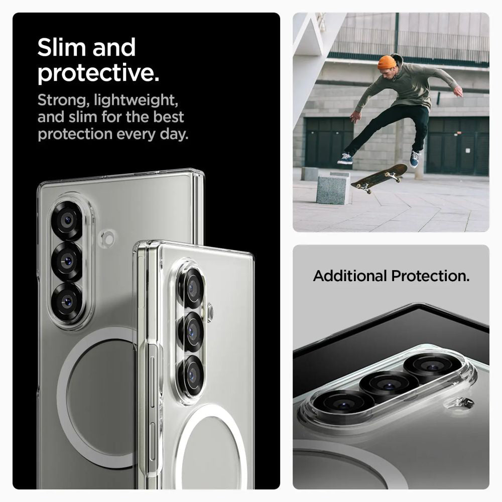 Funda MagSafe para Samsung Galaxy Z Fold7 F966, Spigen, Air Skin, Transparente ACS09545