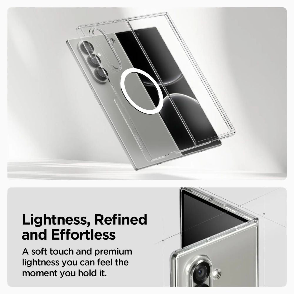 Funda MagSafe para Samsung Galaxy Z Fold7 F966, Spigen, Air Skin, Transparente ACS09545