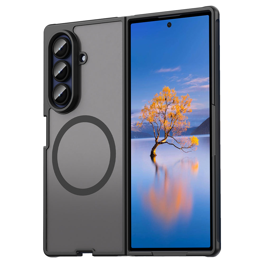 Funda MagSafe para Samsung Galaxy Z Fold7 F966, Techsuit, HaloFrost II, Negra