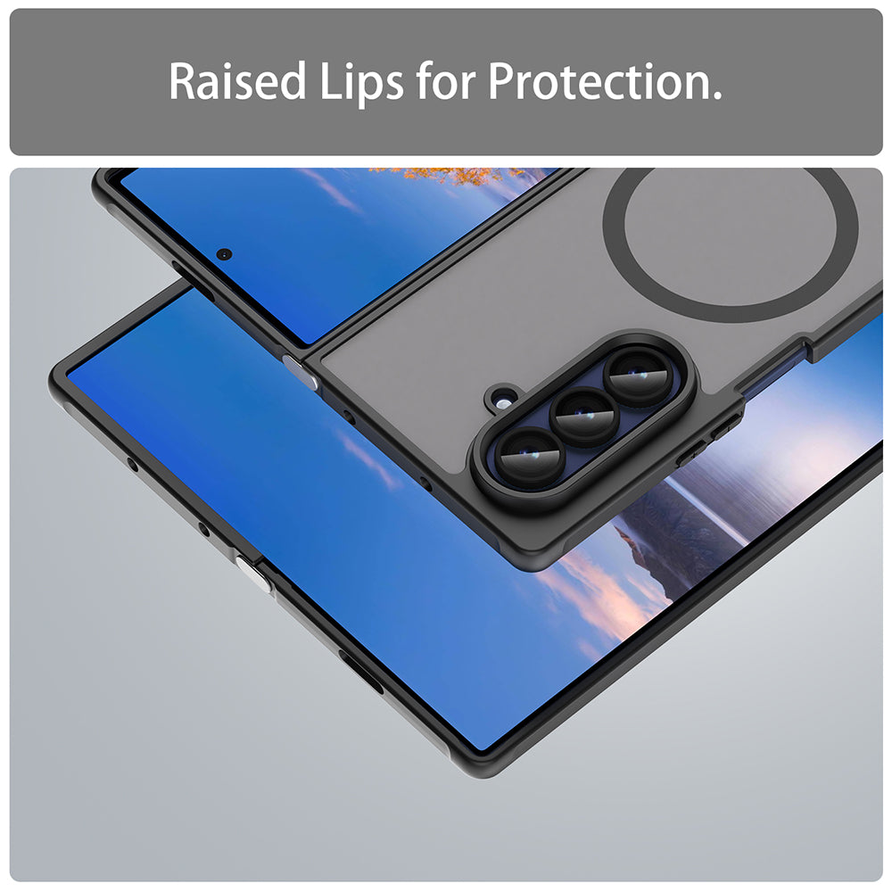 Funda MagSafe para Samsung Galaxy Z Fold7 F966, Techsuit, HaloFrost II, Negra