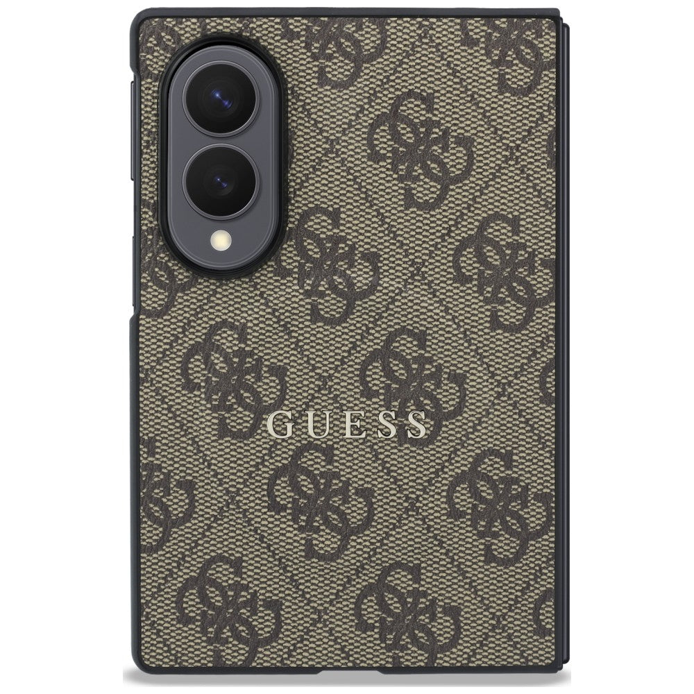 Funda MagSafe para Samsung Galaxy Z Fold8 F971, Guess, 4G Leather Classic, Marrón