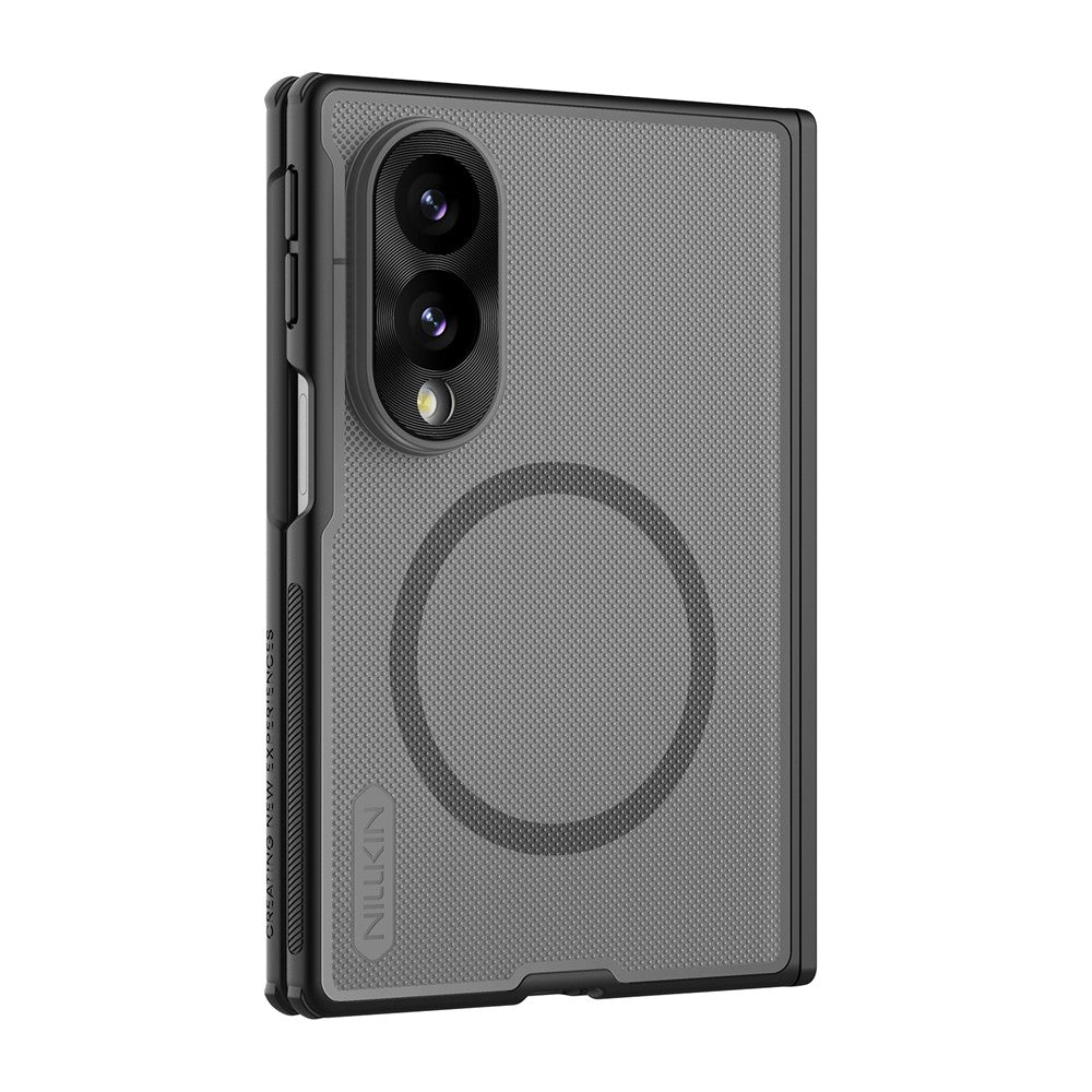 Funda MagSafe para Samsung Galaxy Z Fold8 F971, Nillkin, Super Frosted Shield, Negra Transparente