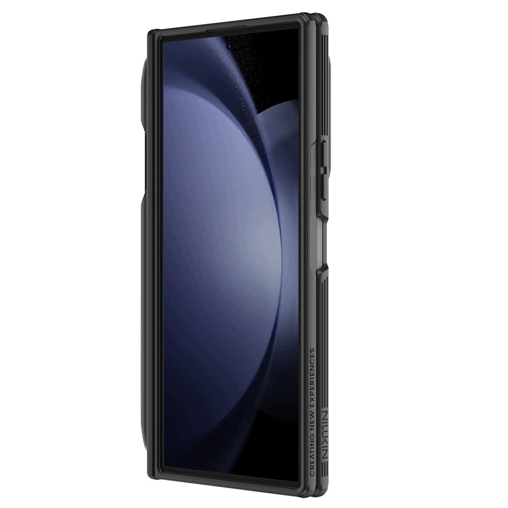 Funda MagSafe para Samsung Galaxy Z Fold8 Ultra F976, Nillkin, CamShield Pro con cubierta de lente transparente y soporte para S-Pen, Negra Transparente