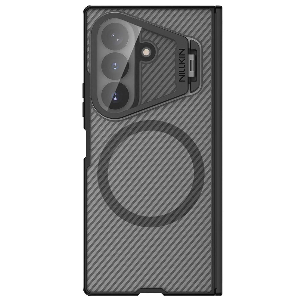 MagSafe Case for Samsung Galaxy Z Fold8 Ultra F976, Nillkin, CamShield Pro with Transparent Lens Cover, Transparent Black