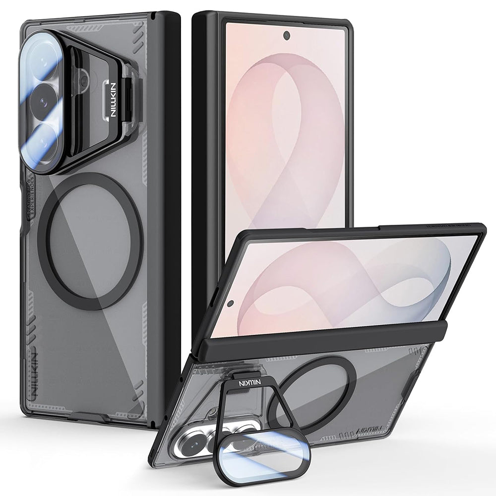 Funda MagSafe para Samsung Galaxy Z Fold8 Ultra F976, Nillkin, Iceblade Prop con recorte para cámara, Negra