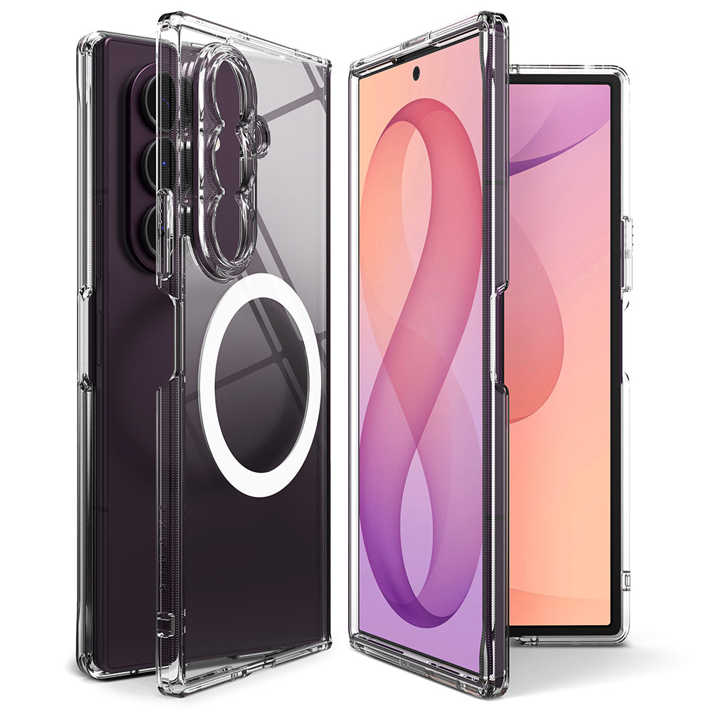 Funda MagSafe para Samsung Galaxy Z Fold8 Ultra F976, Ringke, Fusion, Transparente