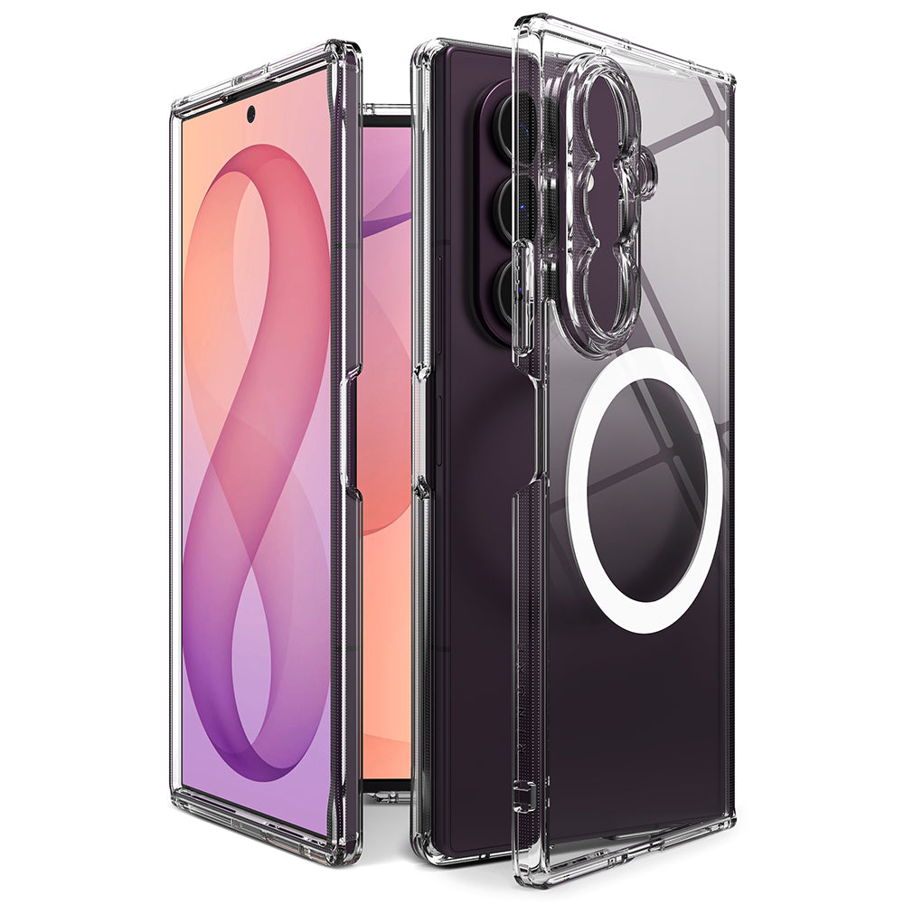 Funda MagSafe para Samsung Galaxy Z Fold8 Ultra F976, Ringke, Fusion, Transparente