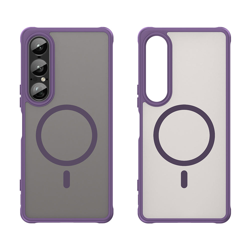 Funda MagSafe para Sony Xperia 1 VII, Techsuit, HaloFrost II, Morado
