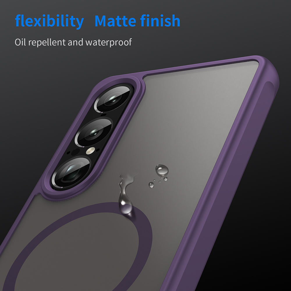 Funda MagSafe para Sony Xperia 1 VII, Techsuit, HaloFrost II, Morado