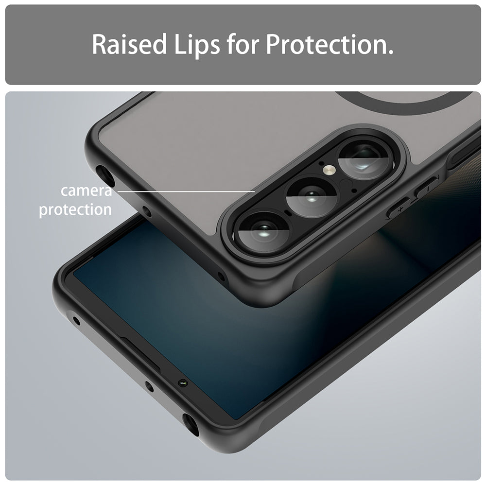 Funda MagSafe para Sony Xperia 1 VII, Techsuit, HaloFrost II, Negra