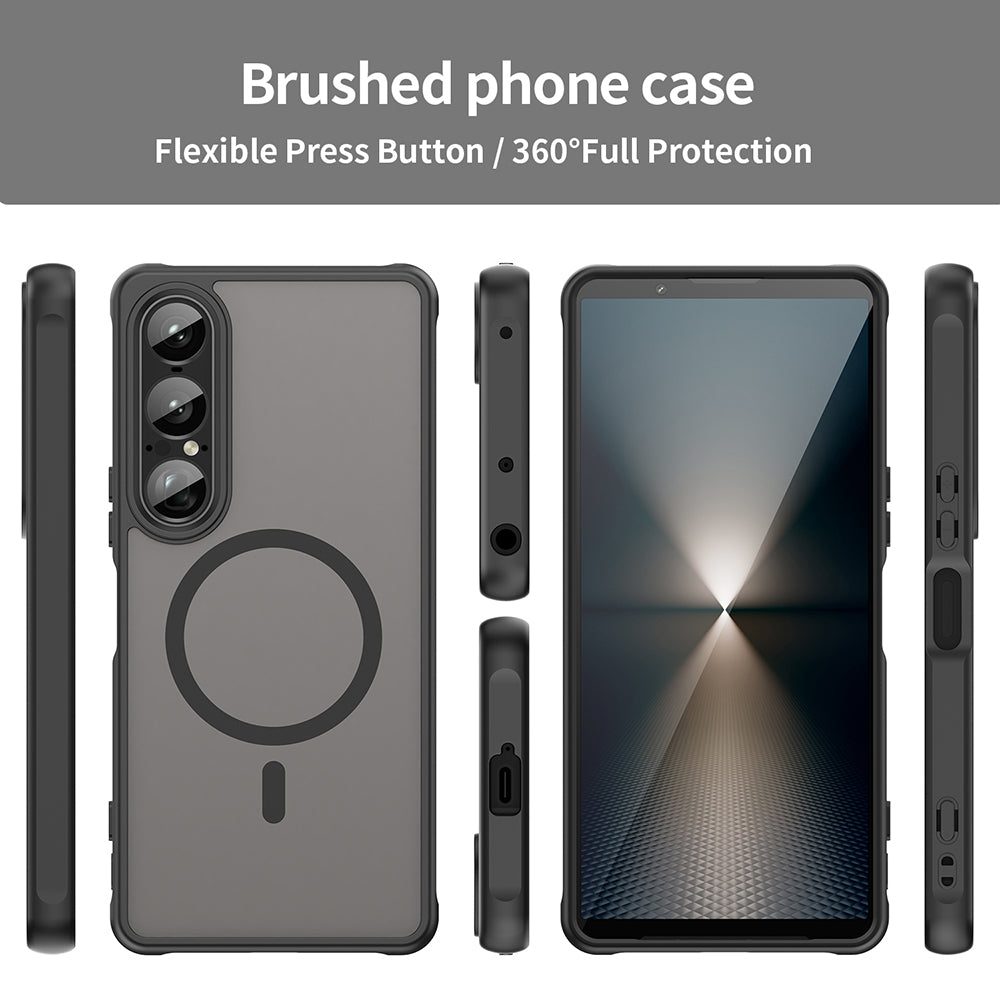Funda MagSafe para Sony Xperia 1 VII, Techsuit, HaloFrost II, Negra