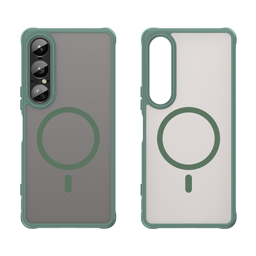 Funda MagSafe para Sony Xperia 1 VII, Techsuit, HaloFrost II, Verde