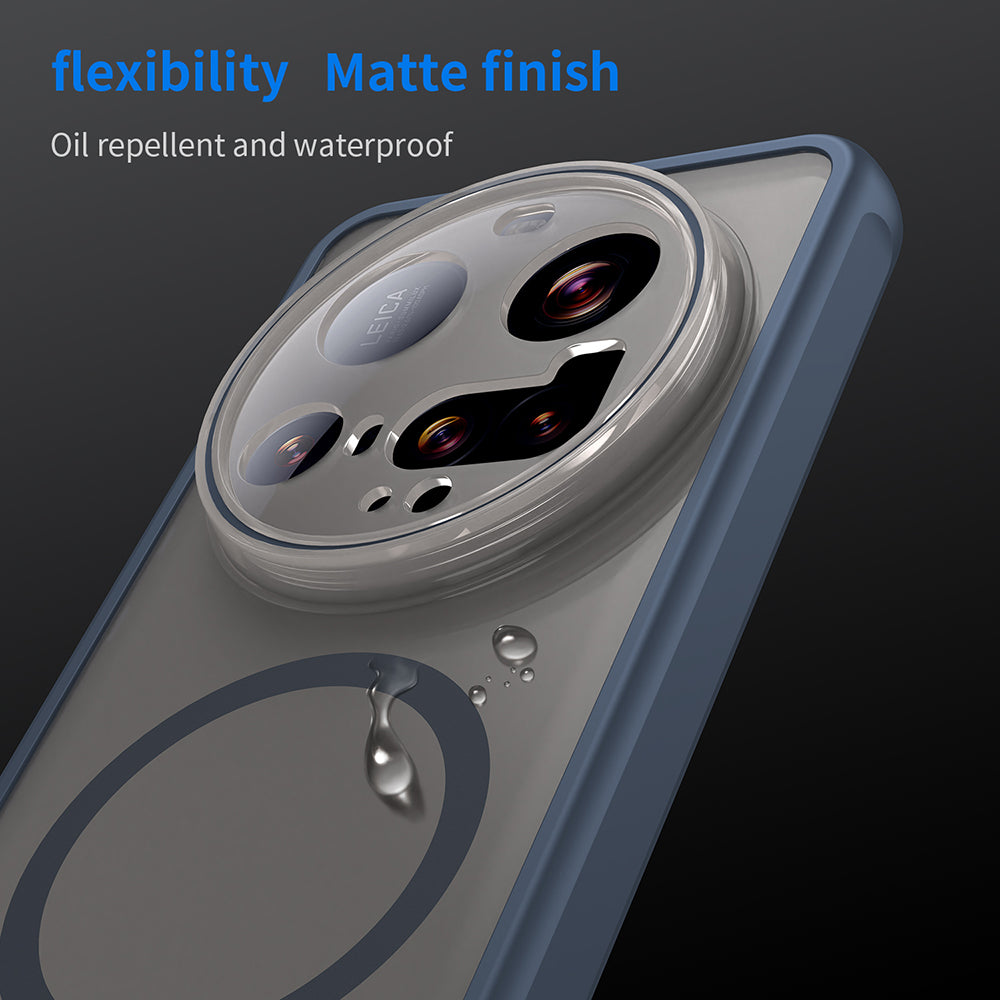 Funda MagSafe para Xiaomi 15 Ultra, Techsuit, HaloFrost II, Azul Marino