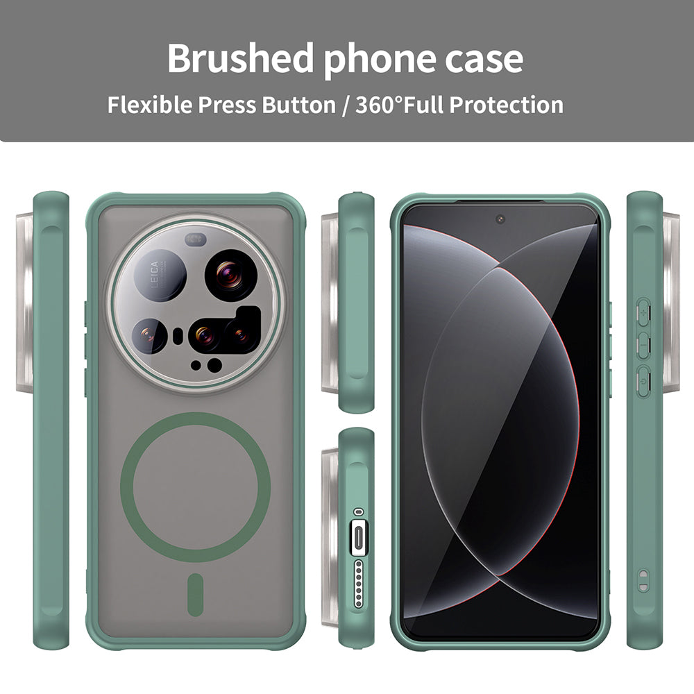 Funda MagSafe para Xiaomi 15 Ultra, Techsuit, HaloFrost II, Verde