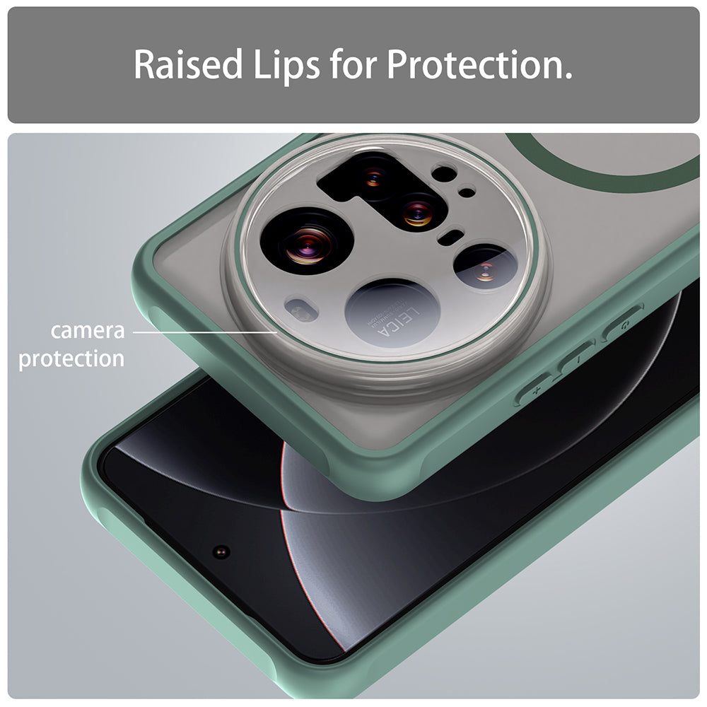 Funda MagSafe para Xiaomi 15 Ultra, Techsuit, HaloFrost II, Verde